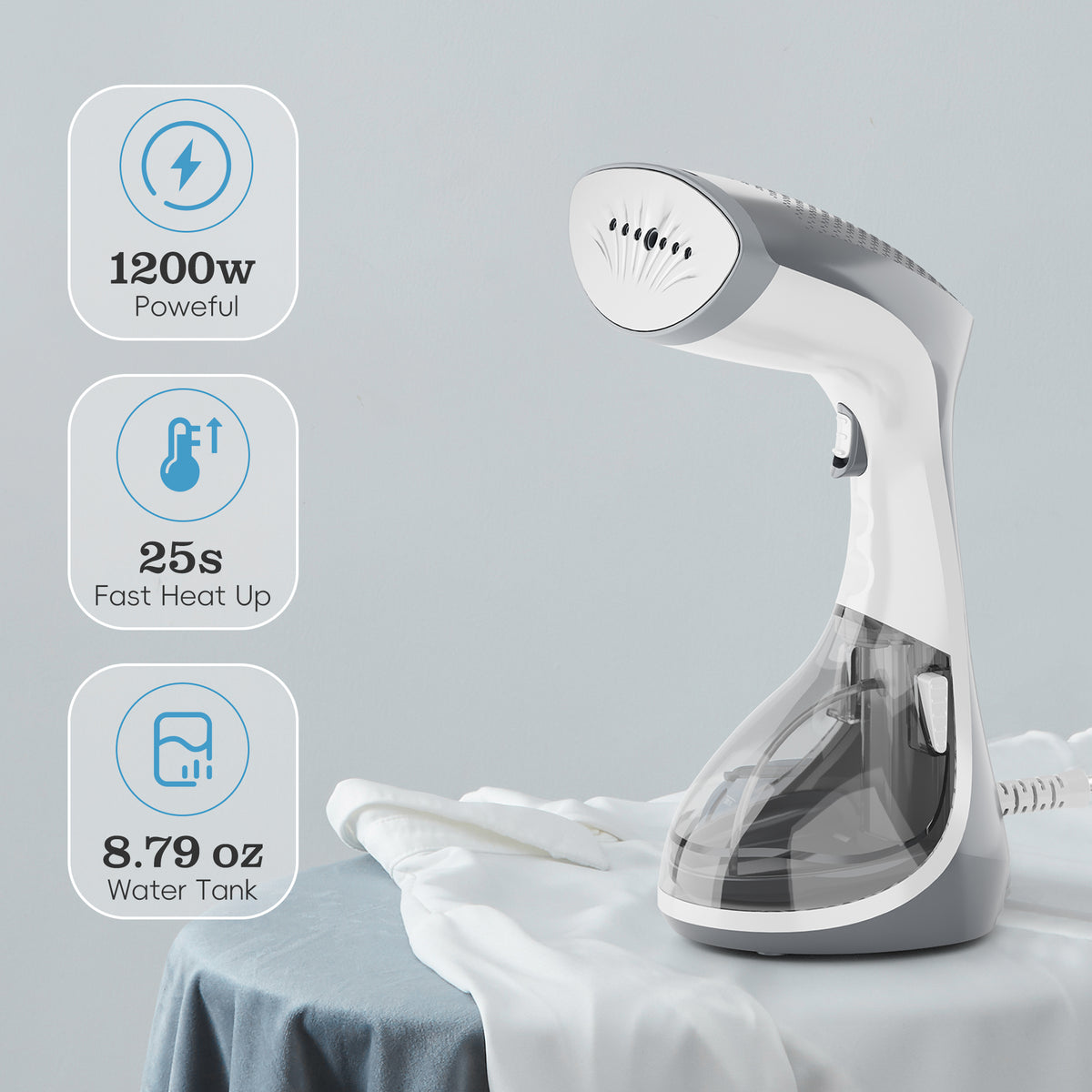 WHALL Handheld Garment Steamer for Clothes
