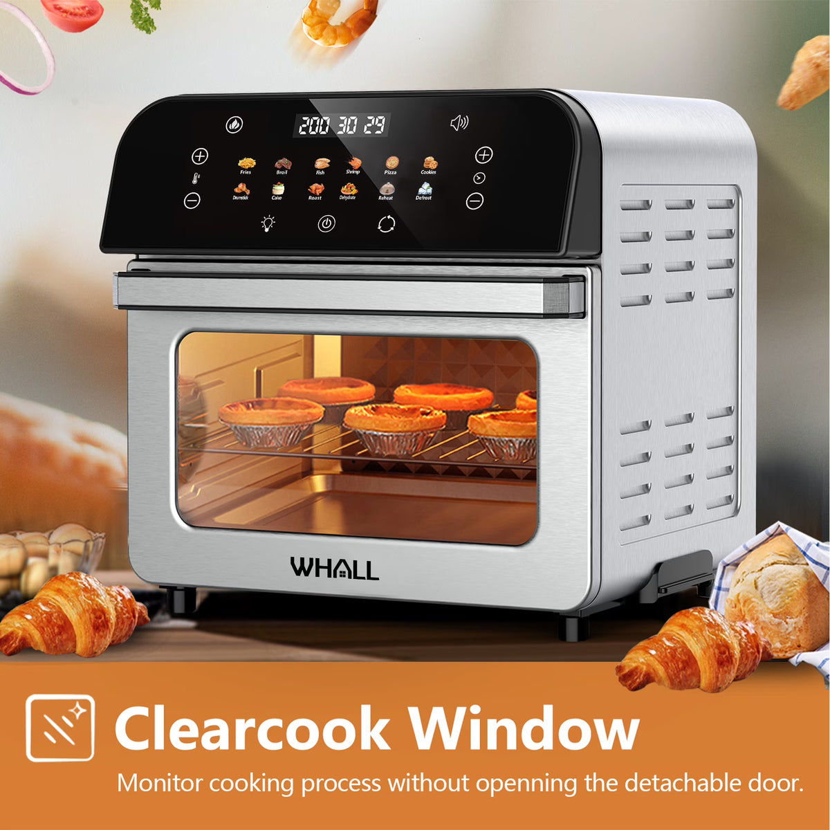 WHALL 12QT Air Fryer Toaster Oven
