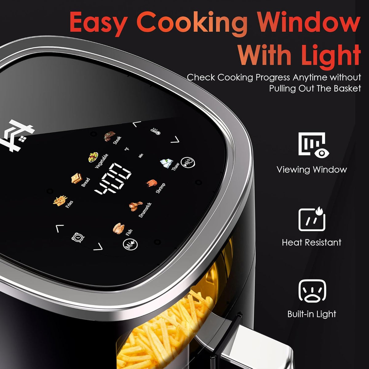 WHALL 4QT Compact Air Fryer