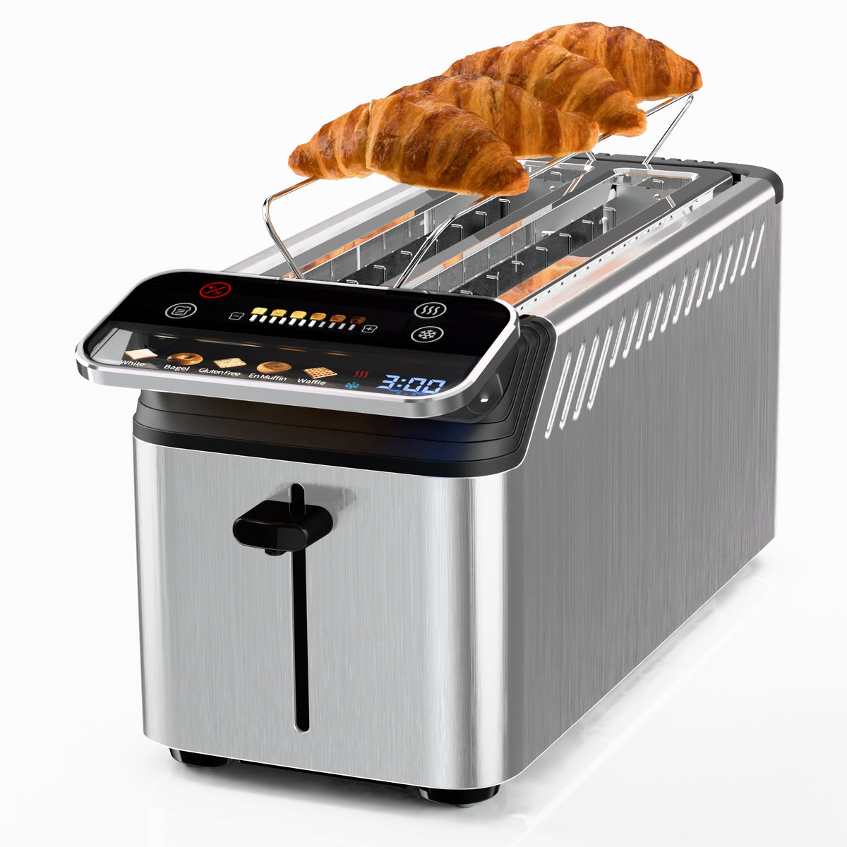 WHALL 4-Slice Long-Slot Projection Toaster