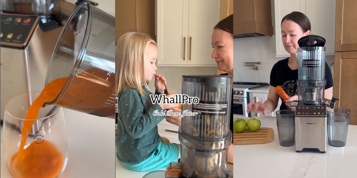 🍏🥕Make nutritious juice with the Whallpro juicer alongside Anasushinskiy