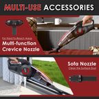 WHALL Handheld Vacuum - Powerful Cordless Hand Vacuum Cleaner, Wet & Dry Cleaning, Adjustable Power & Quiet Operation