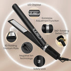 SKIMI Hair Straightener Flat Iron, Hair Straightening, Curling-5 Temp, Fast Heating, Dual Voltage