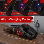 WHALL Handheld Vacuum - Powerful Cordless Hand Vacuum Cleaner, Wet & Dry Cleaning, Adjustable Power & Quiet Operation