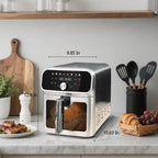 WhallPro 6QT All-Stainless Air Fryer, 8-in-1 Hot Oven with Digital LED Touchscreen
