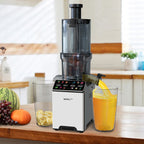 Whall Slow Masticating Juice - Cold Press Juicer Machines with Touchscreen，Reverse Function, Soft & Hard Produce, Quiet Motor