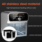 WhallPro 6QT All-Stainless Air Fryer, 8-in-1 Hot Oven with Digital LED Touchscreen