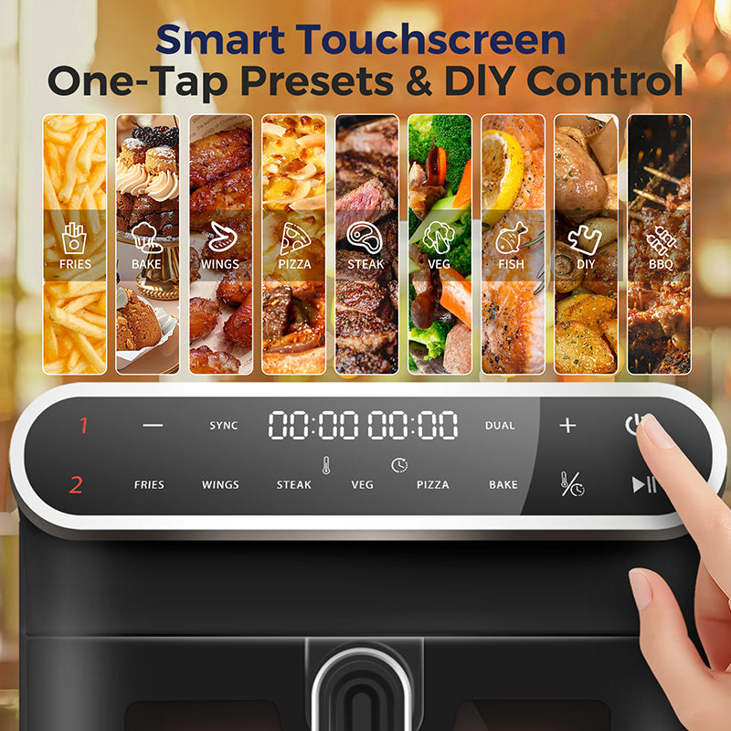 WHALL 11L Dual Basket Air Fryer