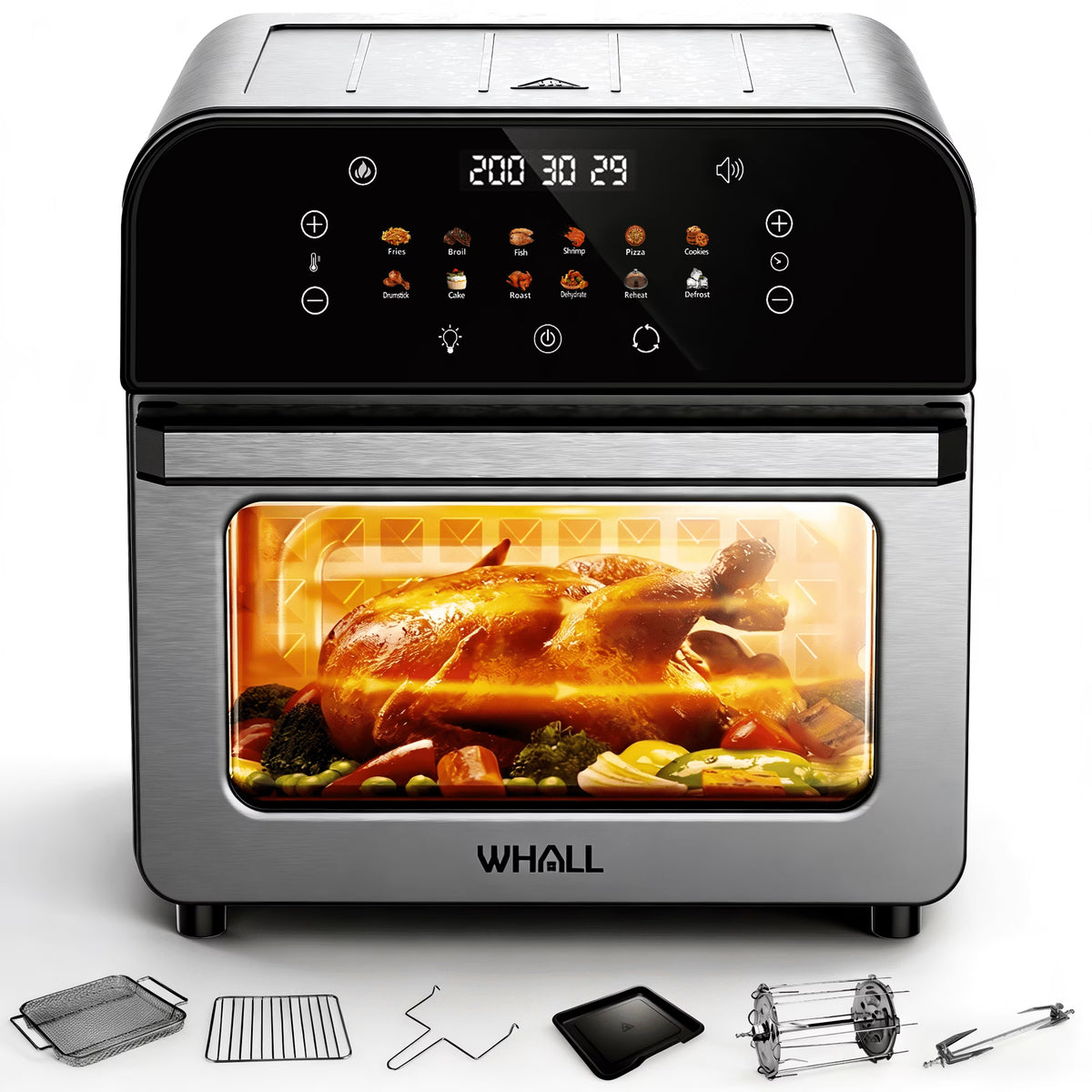 WHALL 12QT Air Fryer Toaster Oven