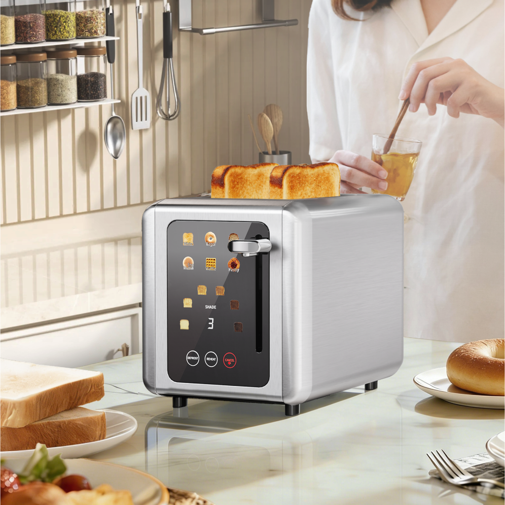 WHALL 2-Slice Touchscreen Toaster
