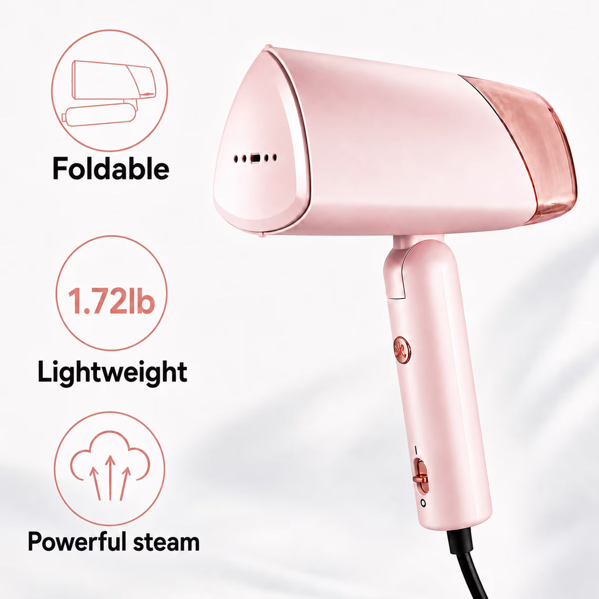 WHALL Foldable Handheld Garment Steamer