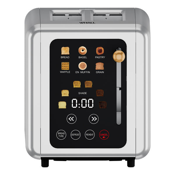 WHALL 2 Slice Touch Screen Toaster - Stainless Steel Toaster with Wide –  Whall