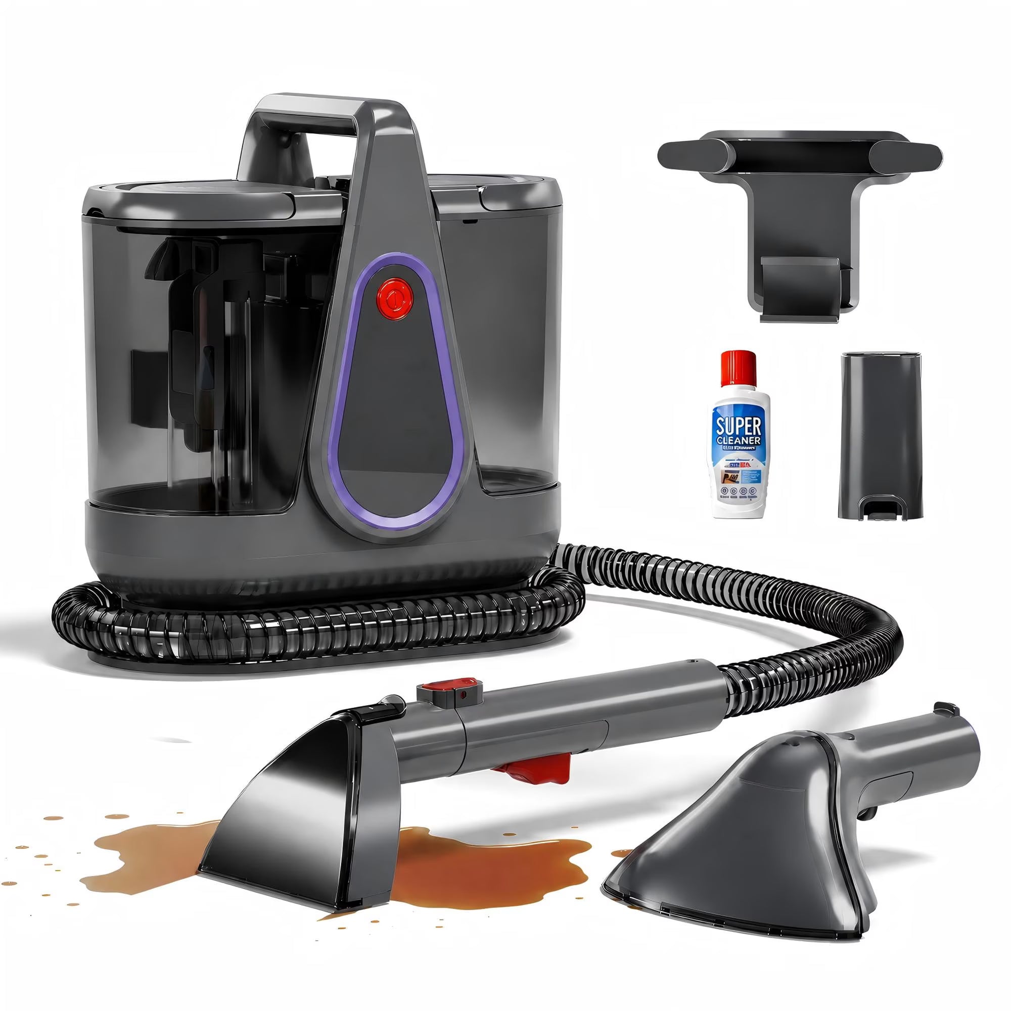 WHALL Carpet Cleaner Machine for Upholstery, Carpets, Sofas, Stairs and Pet Stains