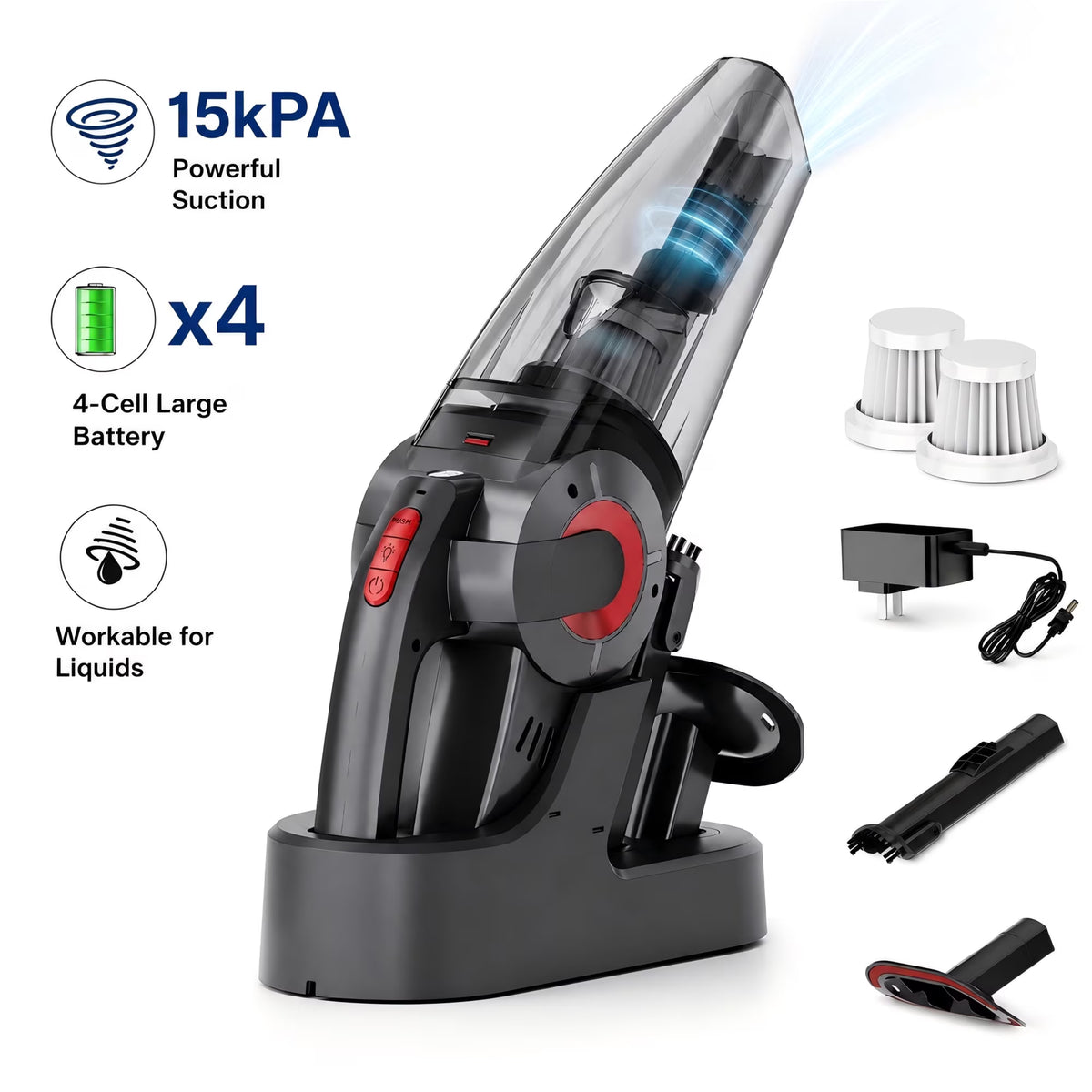 WHALL Cordless Handheld Vacuum Cleaner