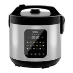 WHALL Digital Rice Cooker – 10-Cup Uncooked / 20-Cup Cooked Capacity,Slow Cooker, Oatmeal Setting, Auto Keep Warm Feature, Stainless Steel