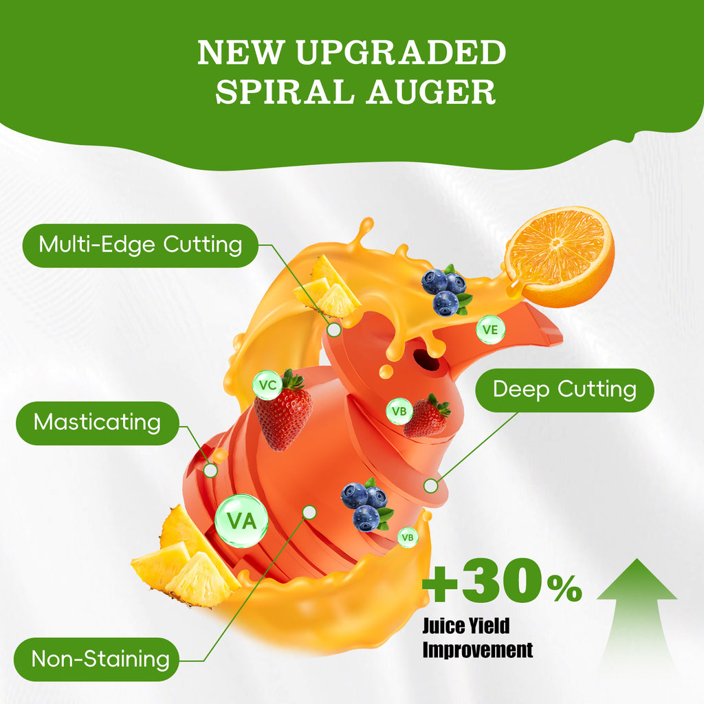 Whall Cold Press Juicer Machines with 4.2" Extra Large Feed Chute, Reverse Function