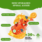 Whall Cold Press Juicer Machines with 4.2" Extra Large Feed Chute, Reverse Function