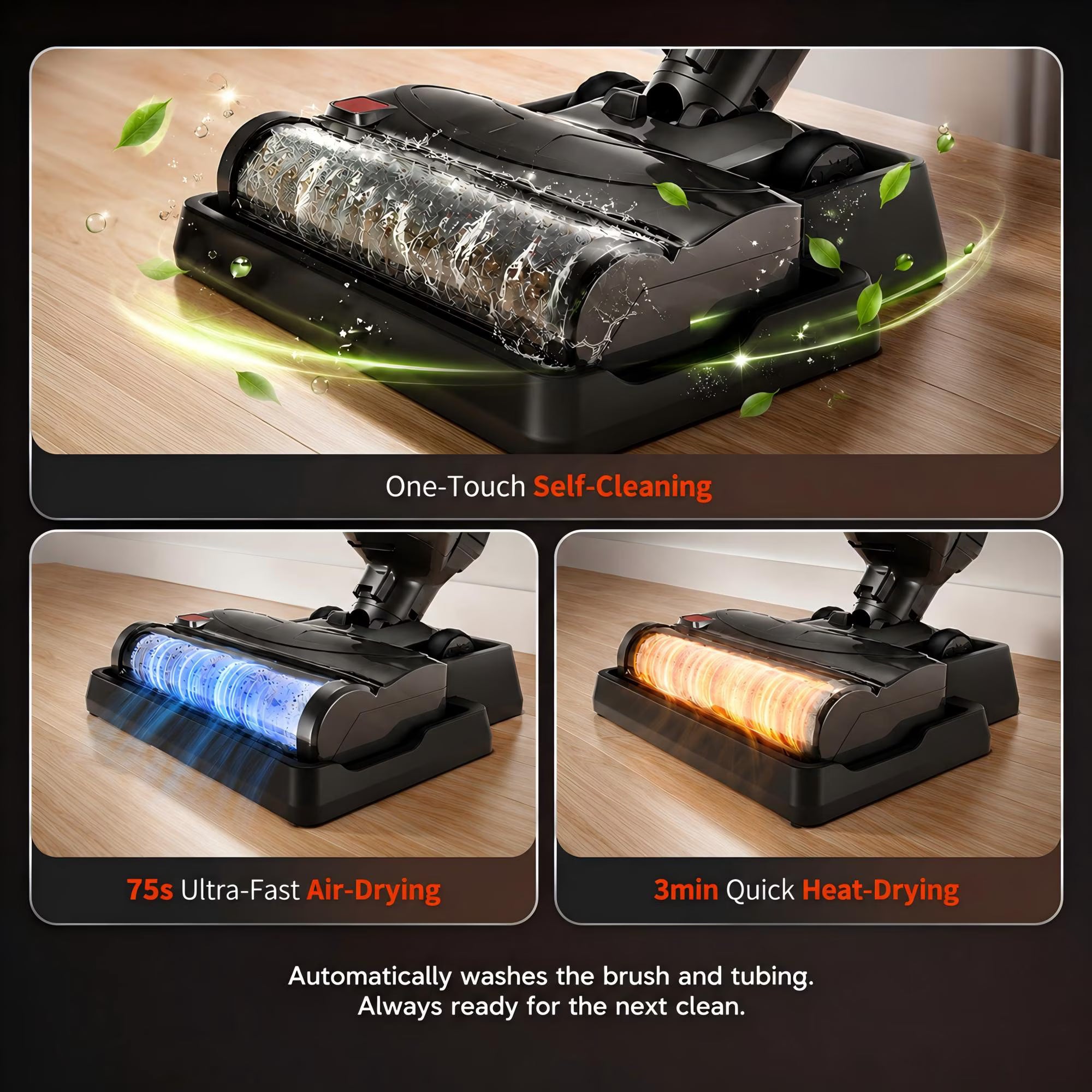 WHALL Cordless Wet & Dry Floor Washer