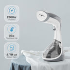 WHALL Handheld Garment Steamer for Clothes, 1200W Powerful Wrinkle Remover with 25s Fast Heat Up, 260ml Large Water Tank, Portable for Home Office & Travel