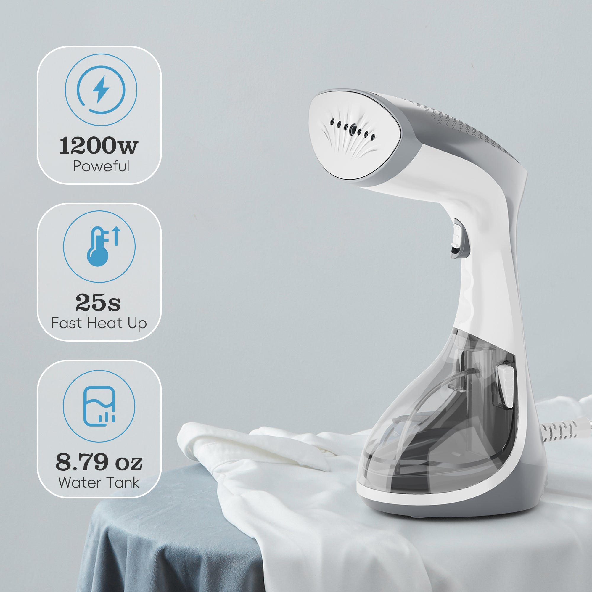 WHALL Handheld Garment Steamer for Clothes