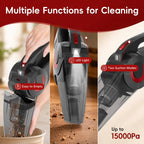 WHALL Cordless Handheld Vacuum Cleaner with Charging Dock, Lightweight Portable Design for Home Daily Cleaning, Countertop/Compact Storage