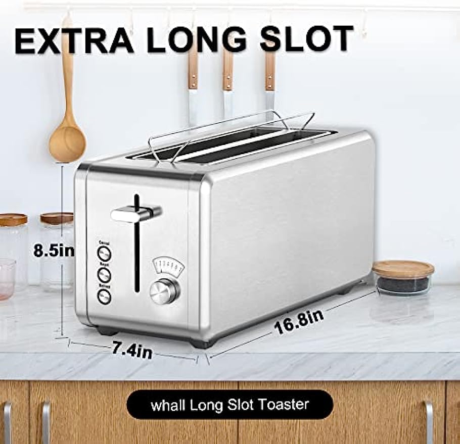 2-Slice Motorized Long-Slot Toaster