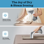 WHALL Handheld Garment Steamer for Clothes, 1200W Powerful Wrinkle Remover with 25s Fast Heat Up, 260ml Large Water Tank, Portable for Home Office & Travel