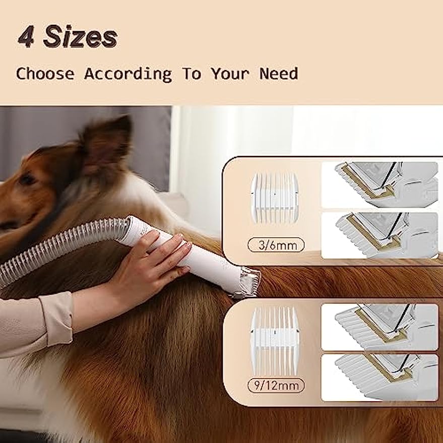 Pet hair trimmer with vacuum top
