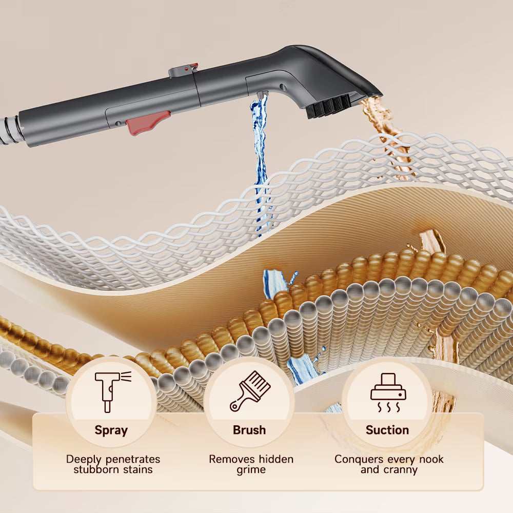 WHALL Carpet Cleaner Machine with Strong Suction for Upholstery, Carpets, Sofas, Stairs and Pet Stains