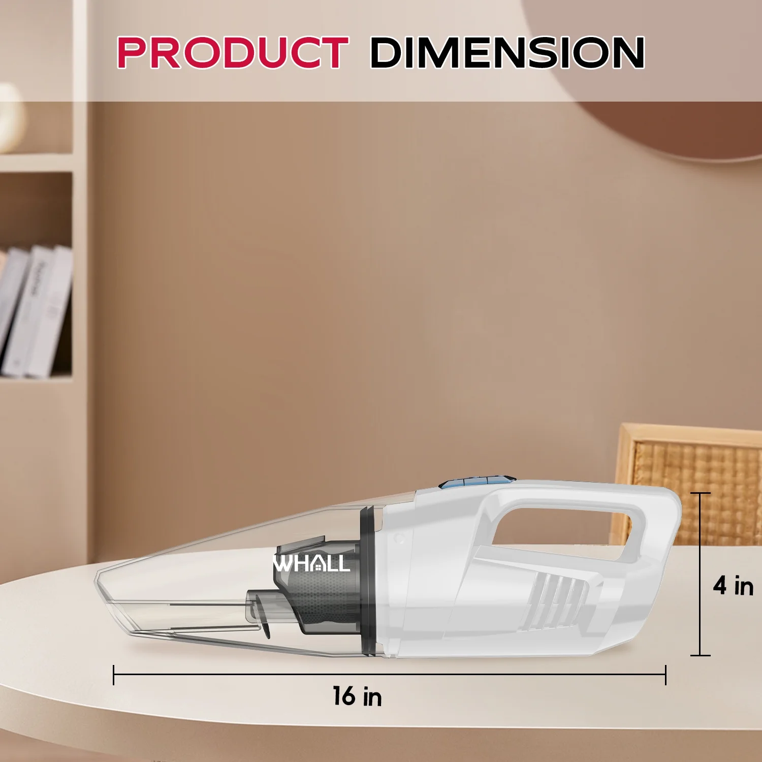 WHALL Cordless Handheld Vacuum, 8500PA Wet/Dry Portable for Home