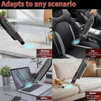 WHALL Handheld Vacuum Cleaner, 15kPa Powerful Suction Cordless Hand Vacuum with Bldc Motor, LED Light and Charging Dock for Home and Office