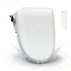 WHALL - Smart Bidet Toilet Seat, Retractable Dual Nozzles & Adjustable Pressure, Heated Seat & Warm Water