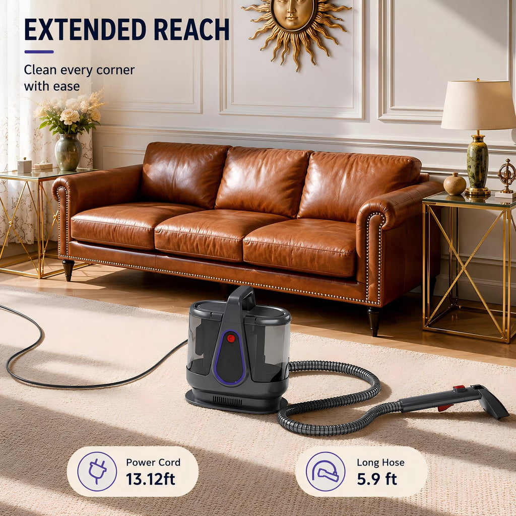 WHALL Carpet Cleaner Machine with Strong Suction for Upholstery, Carpets, Sofas, Stairs and Pet Stains