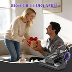 WHALL 4-in-1 UV Mattress Vacuum Cleaner, 21KPa Anti-Mite Bed Vacuum with Hot Air & LED Display
