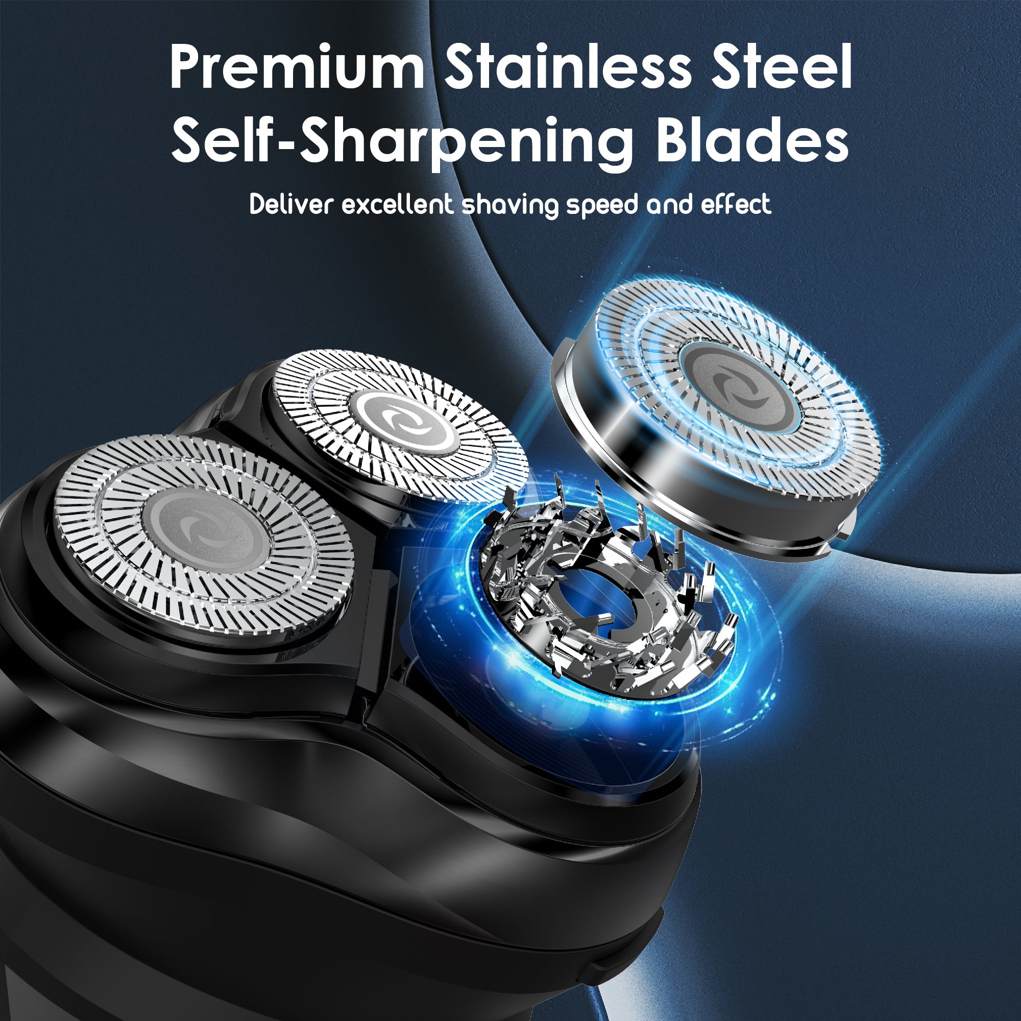 Nicebay Electric Razor, Electric Shavers for Men, Wet/Dry Shaver LED Display/Travel Lock/Type C/Ipx7