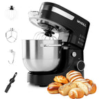 WHALL Stand Mixer - 5.5Qt 12-Speed Tilt-Head Electric Kitchen Mixer with Dough Hook/Wire Whip/Beater, Stainless Steel