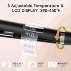 SKIMI Hair Straightener Flat Iron, Hair Straightening, Curling-5 Temp, Dual Voltage,Fast Heat