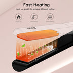 SKIMI Hair Straightener Flat Iron, Hair Straightening, Curling-5 Temp, Dual Voltage,Fast Heat