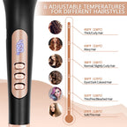 Nicebay Hair Straightening Brush, Gold Ionic Hair Straightener Comb, Ceramic Coating