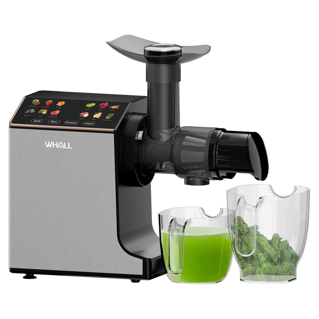 WHALL Slow Juicer, Masticating Juicer, Celery Juicer Machines, Cold Press Juicer Machines