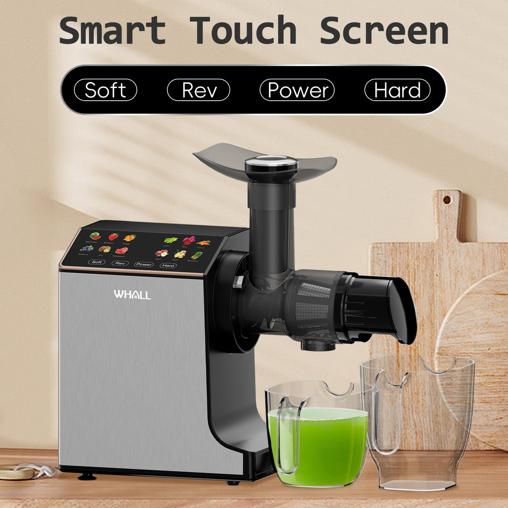 WHALL Slow Juicer, Masticating Juicer, Celery Juicer Machines, Cold Press Juicer Machines