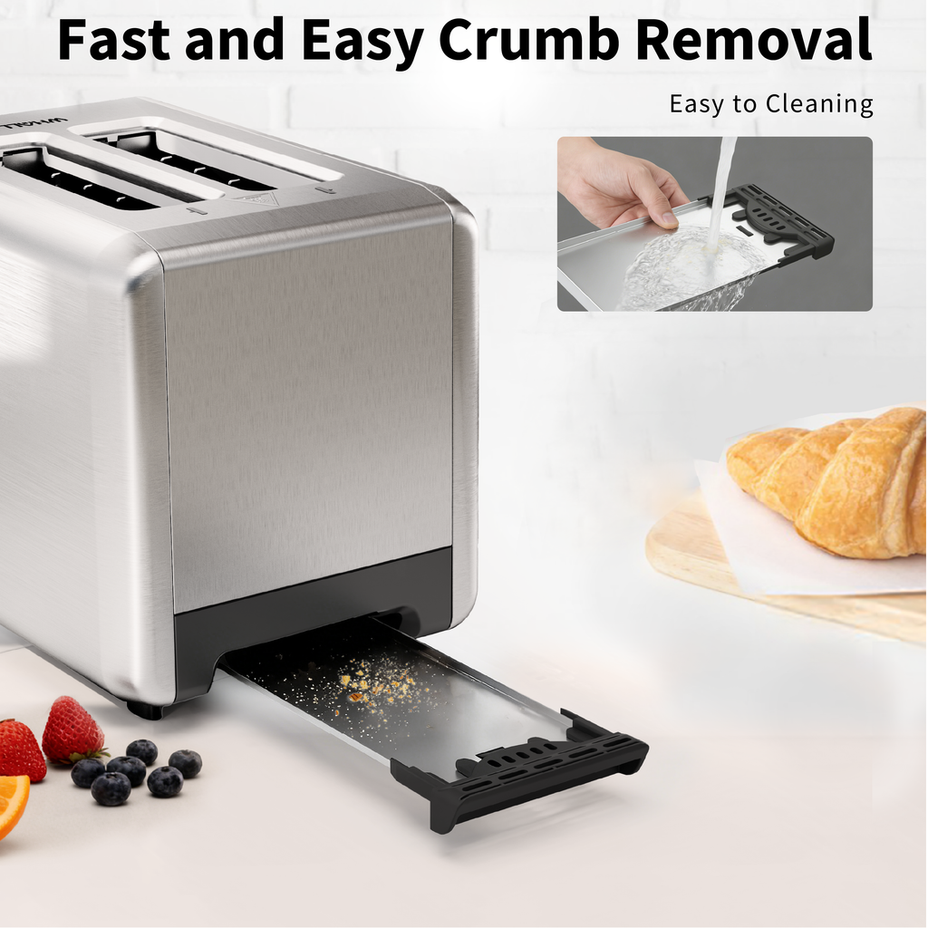 WHALL 2-Slice Touchscreen Toaster