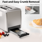 WHALL 2-Slice Touchscreen Toaster